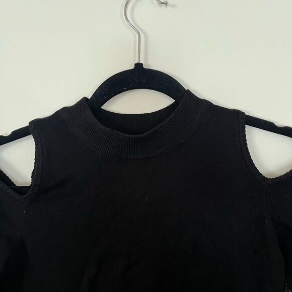 Stradivarius, black open shoulder, long-sleeved, sweater, great condition, S - Picture 2 of 7